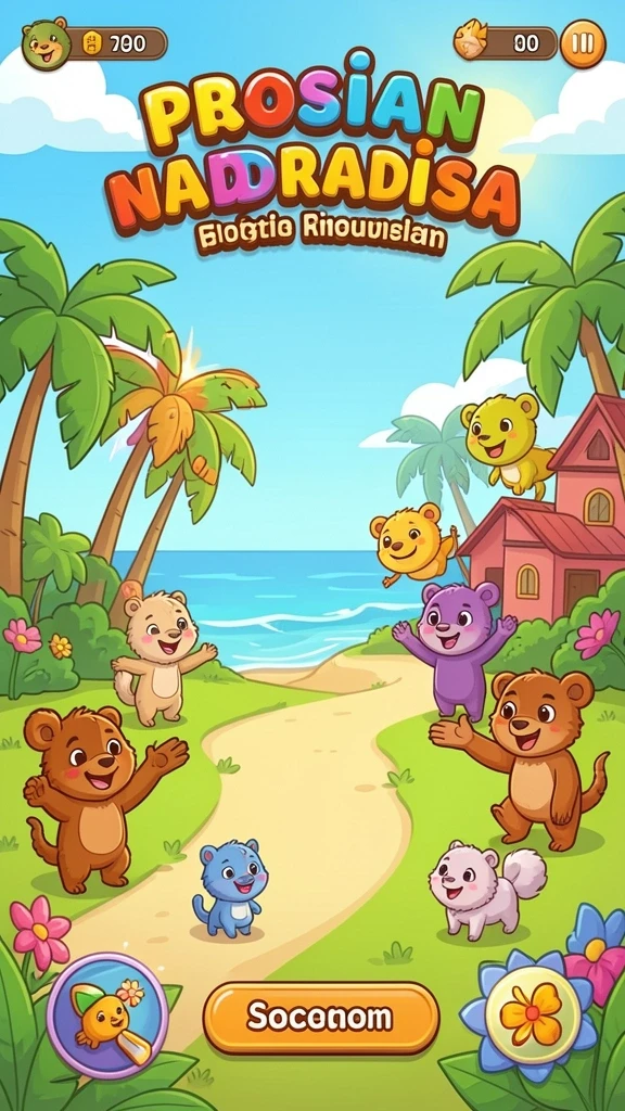 Screenshot menampilkan tema mitologi yang menarik.