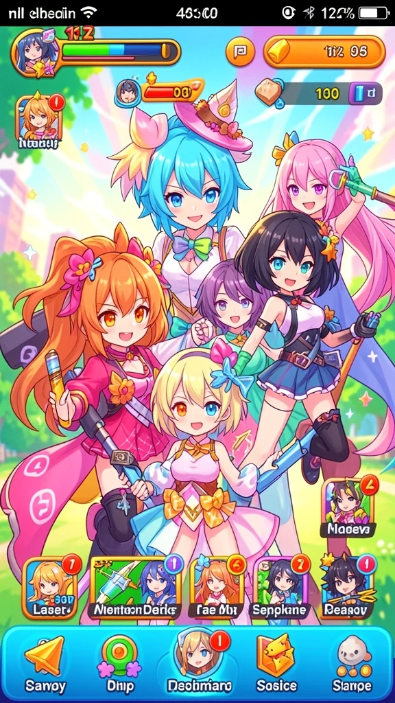 Tangkapan layar yang menampilkan item yang dapat diperoleh dalam game.