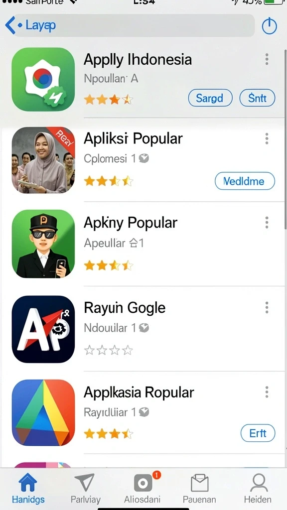 Tampilan antarmuka yang ramah pengguna dan menarik.