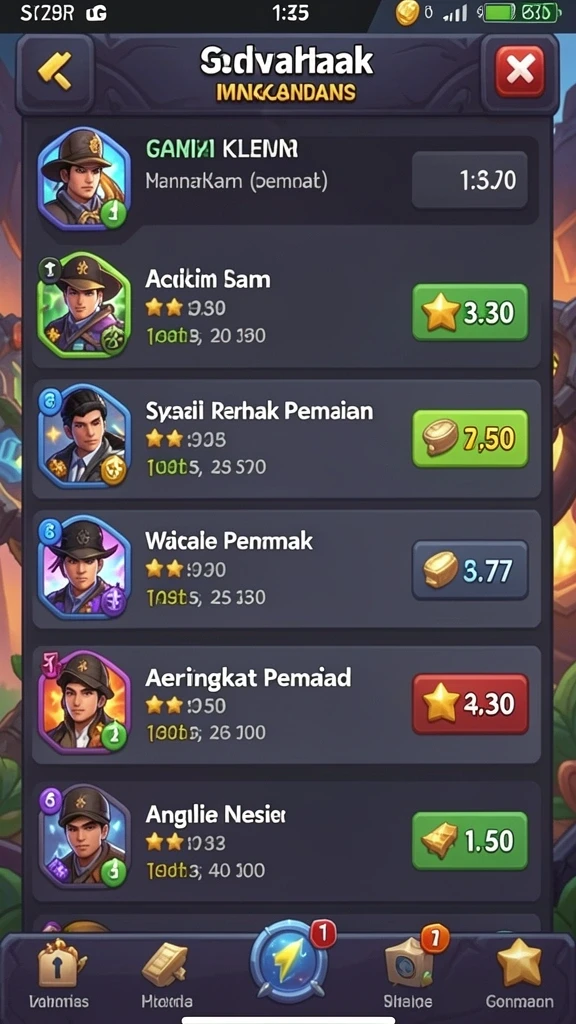 Tampilan permainan slot yang menarik dan interaktif.
