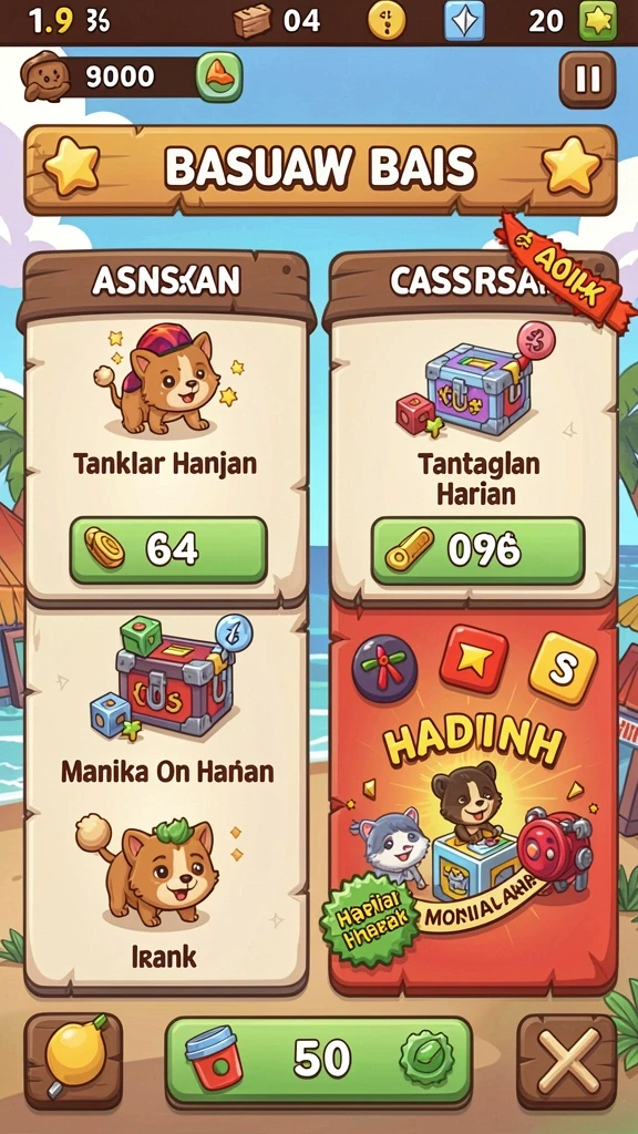 Tampilan antarmuka yang menarik dan modern.