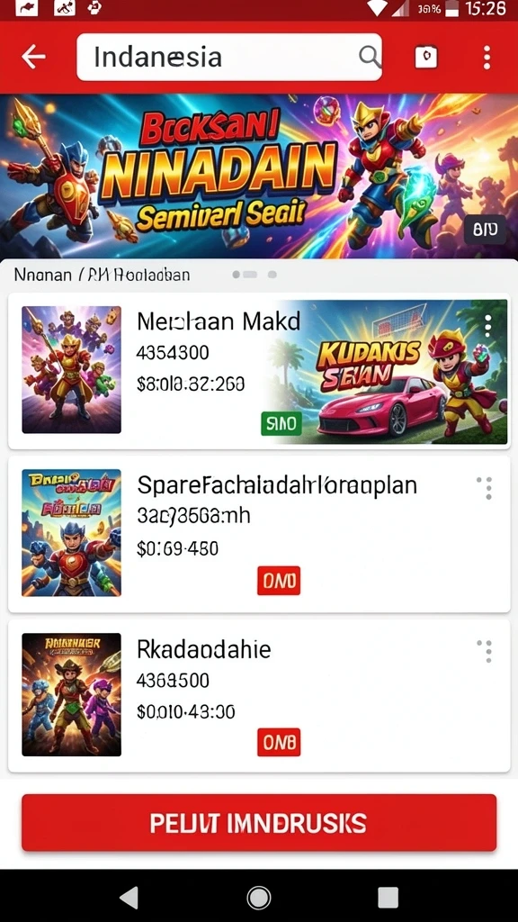 Tema permainan yang menarik dan beragam.