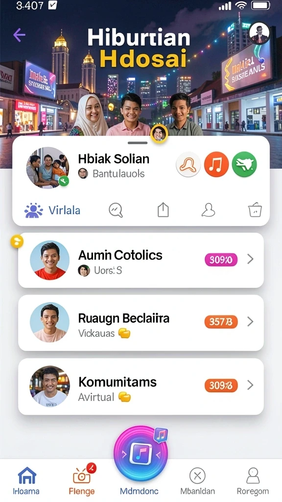 Screenshot memperlihatkan tema yang beragam dan grafis yang memukau.