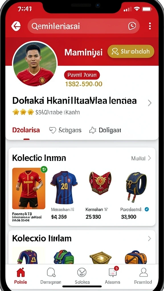 Tampilan permainan yang menarik dan warna-warni.