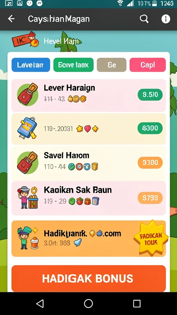Fitur bonus yang mengasyikan dan menantang.