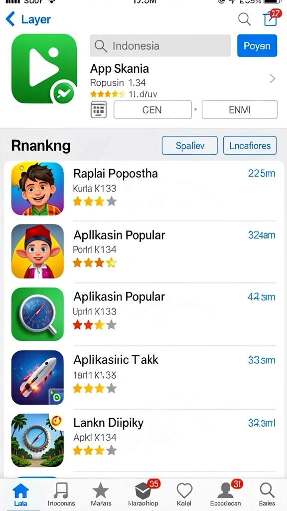 Tampilan menarik dari mesin slot yang tersedia.