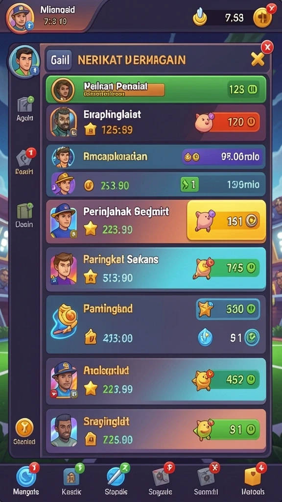 Berbagai pilihan mesin slot dengan tema menarik.