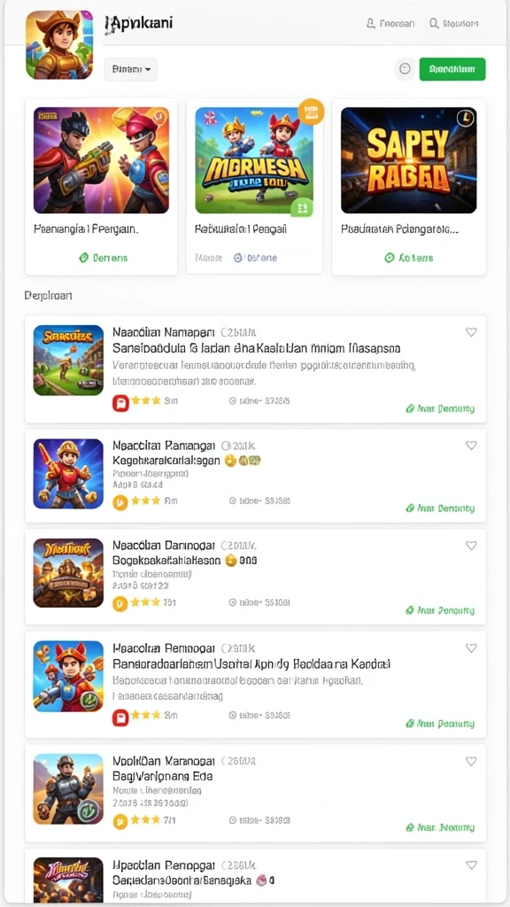Berbagai pilihan tema yang tersedia untuk dimainkan.