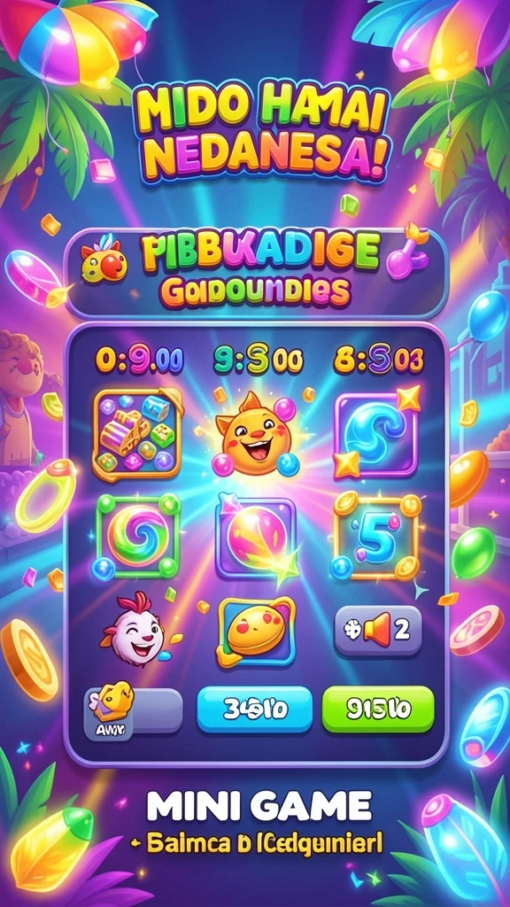Menu permainan dengan berbagai pilihan jenis togel.